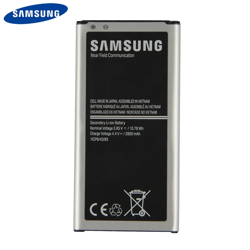 Оригинальная Аккумуляторная батарея Samsung аккумулятор для Galaxy S5 Neo с NFC 4 контакта