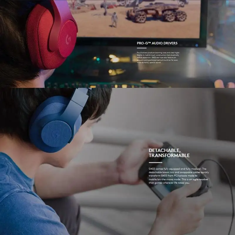 Проводные наушники logitech G433 X 7,1 Surround Gaming Headset для PS4 PS4 PRO Xbox One S nintendo Switch PC Computer