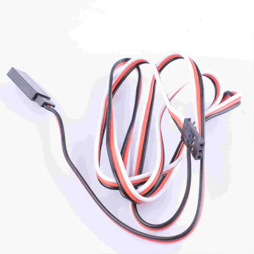 2 шт. 22AWG 100 мм/150 мм/200 мм/300 мм/500 мм/700 мм/1000 мм штекер Futaba servo свинцовый Удлинительный кабель жила для RC servo charger motor - Цвет: 22AWG 300MM