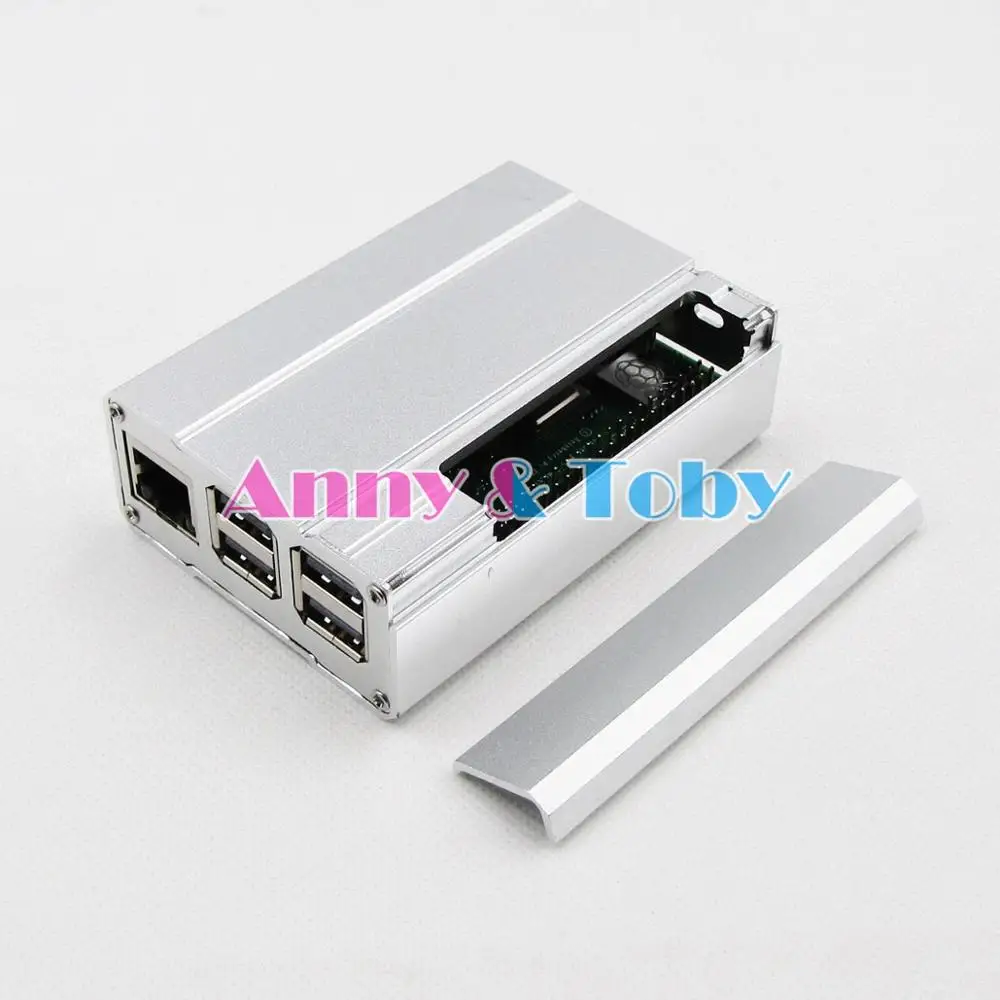 Серебряный алюминиевый чехол B62 металлический для Raspberry berrypi 3 model B + plus 2B корпус