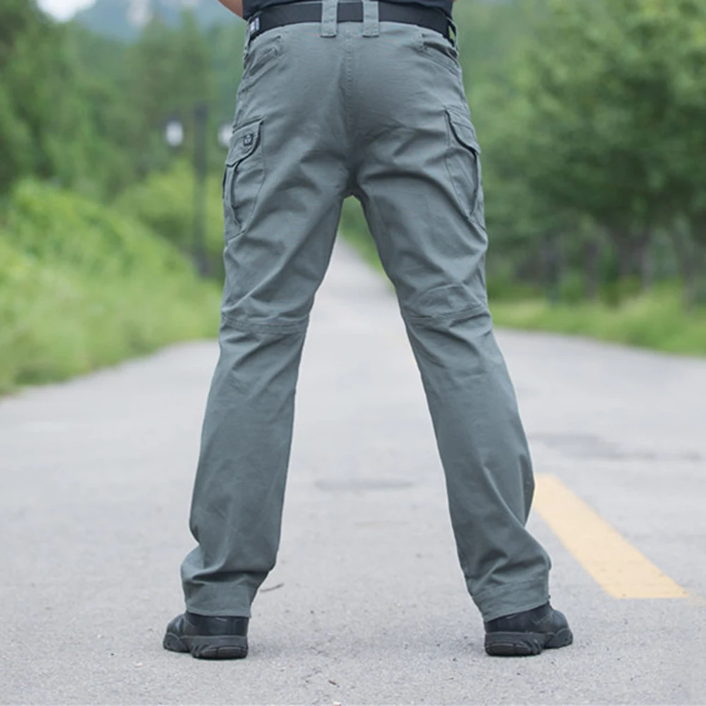 

SWAT Combat Military Tactical Pants Men Large Multi Pocket Army Cargo Pants Casual Cotton Security Bodyguard Trouser
