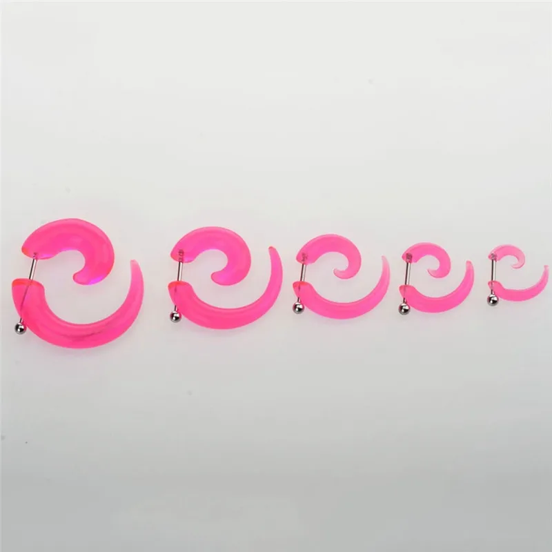 Pinksee 5 пар спиральная коническая прозрачная акриловая иллюзионная вихревая