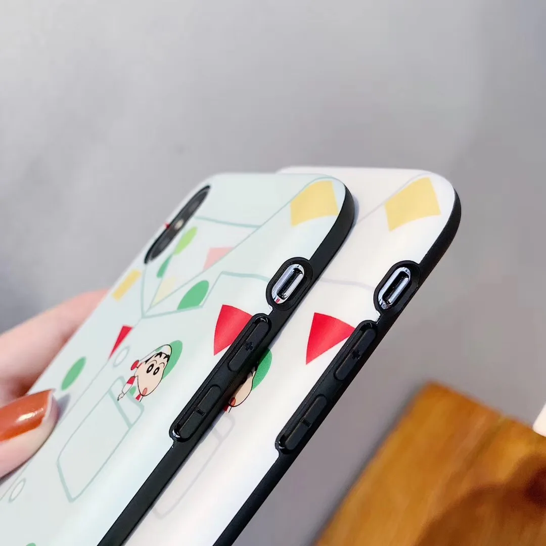 Забавные пижамы Аниме Crayon Shin-chan чехол для iPhone Xs MAX Xr X 6 6s 7 8 plus задняя крышка милый