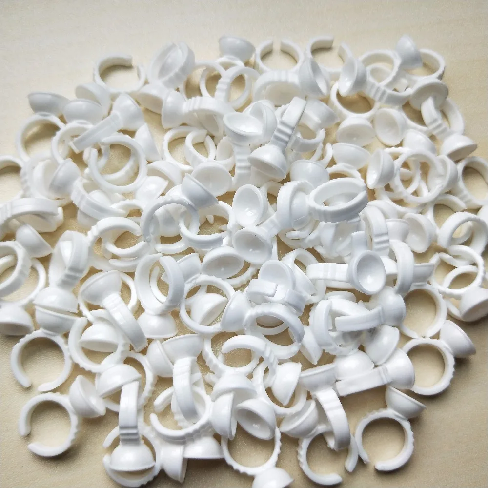 

500pcs Small Size Disposable Plastic Tattoo Ink Rings / Eyebow/lip Pigment Holders /Cups Tattoo Accessories