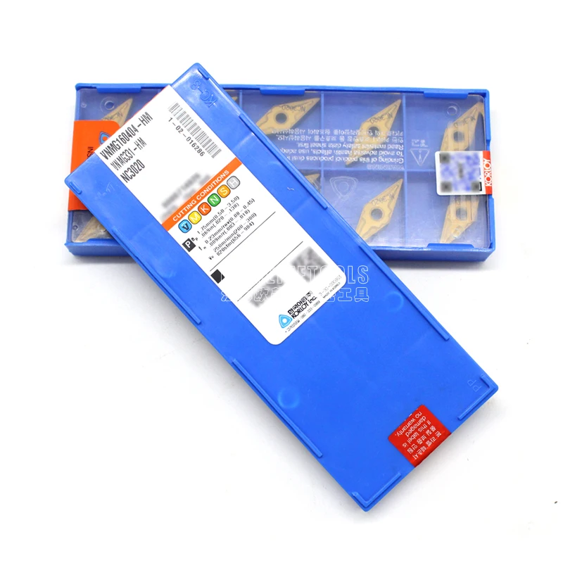 50 шт. VNMG160404 VNMG160408-HM NC3020/PC9030 Фирменная Новинка Korloy Токарные Вставки для Токарный держатель MVJNR/MVJNL2525M16