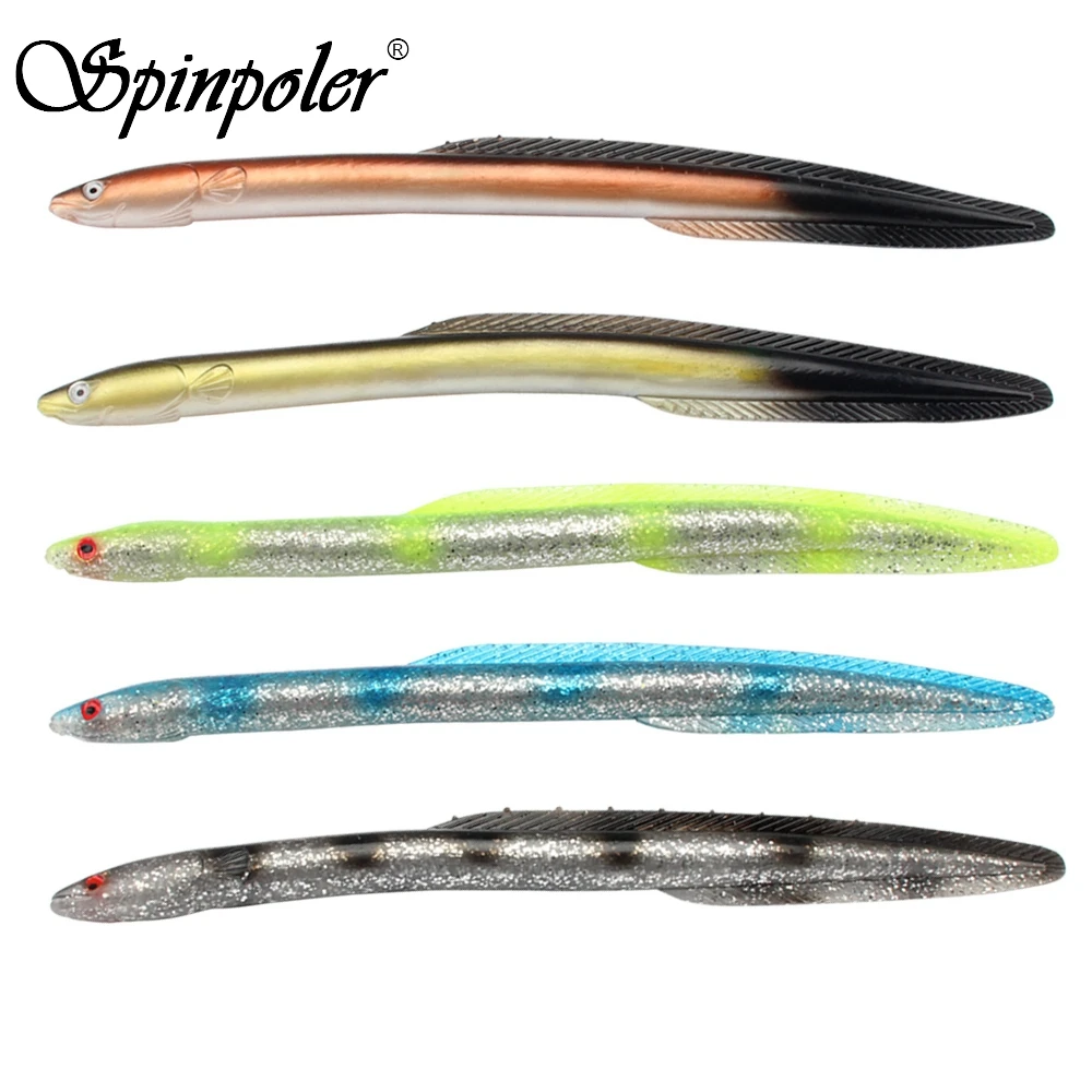 Рыболовное снаряжение Spinpoler 3 шт. биометрическая Мягкая наживка угорь 29 5 см 57 г