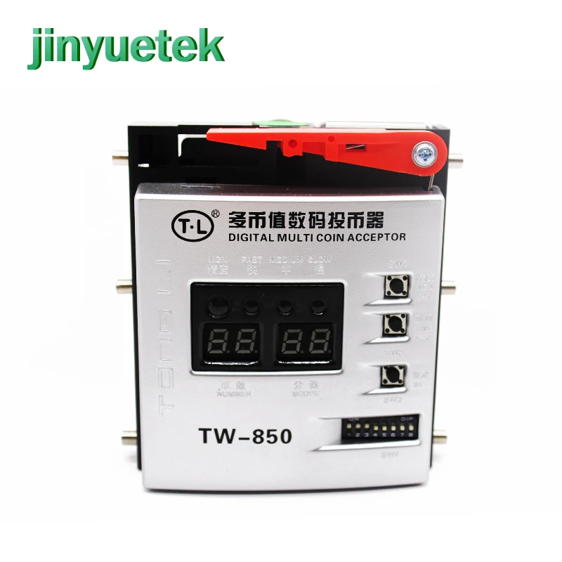 coin acceptor Новая версия аркадная вставка монета толкатель машина монетоприемник управляемая игра таймер управление коробка принимает различные монеты цинковый сплав - Цвет: coin acceptor