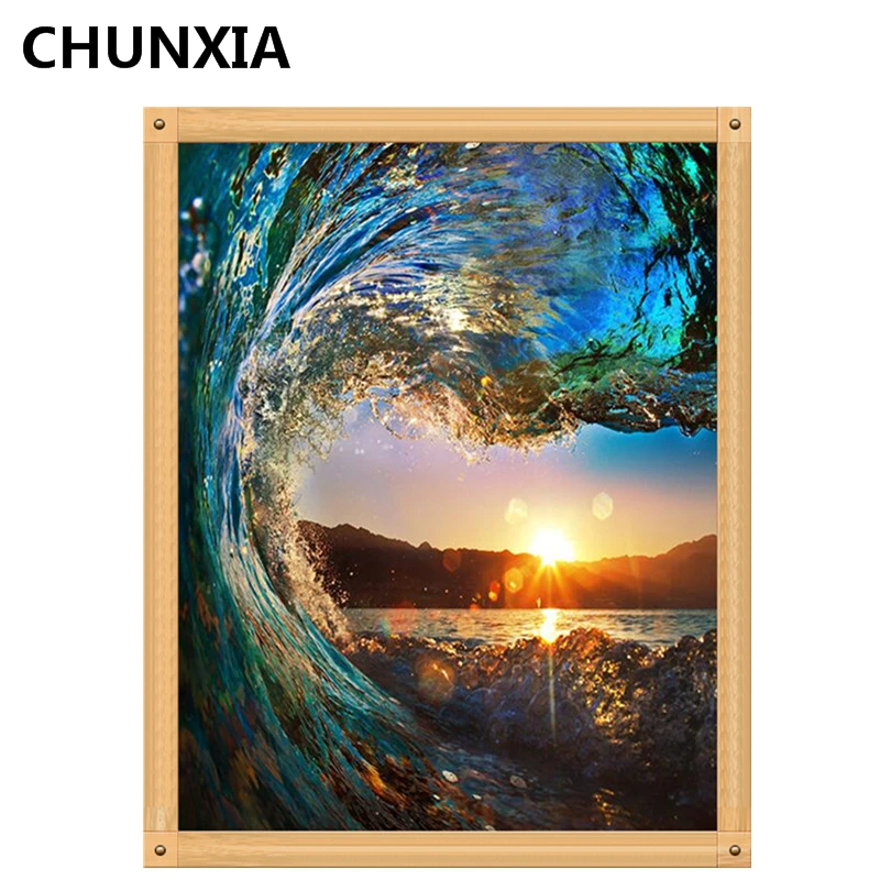 CHUNXIA краски ing по номерам DIY рамке картины из масляной краски стены Искусство домашний декор уникальный подарок A003