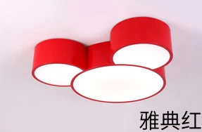 red 50cm Мультфильм Микки Мыши светодиодный потолочный светильник Микки детская комната спальня лампа детский сад классе парк развлечений огни современный потолок освещения светильники потолочные Потолочная люстра - Цвет корпуса: red 50cm