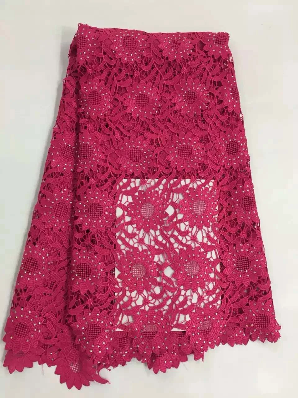 African Lace Hot Sell 2019 New Arrival african cord Lace.Guipure lace Fabrics High Quality.purple Color Fabric R471 | Дом и сад