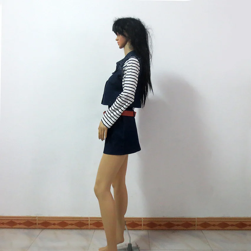 Android 18 лазурь Рождественская вечеринка Хэллоуин униформа наряд косплей костюм