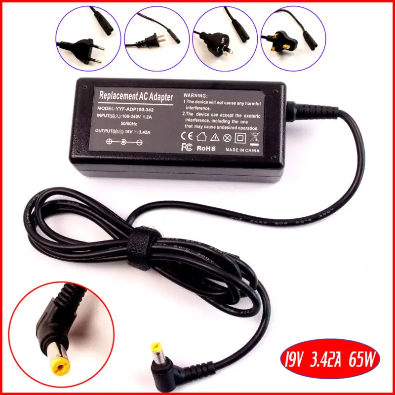 

19V 3.42A Laptop Ac Adapter Charger for Acer TravelMate 4074 4080 4100 4101 4102 4103 4104 4106 4150 4151 4152 4153 4502 4320