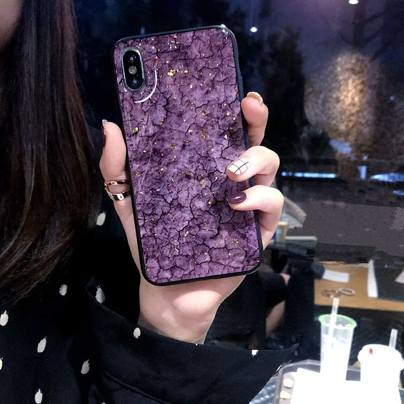 Marble Case For iPhone X 7 8 Plus Xr Xs Max Glitter Siiicone Back Cover iphone 6 s 6s Soft Capinha Ipone iPhoneX Cases |