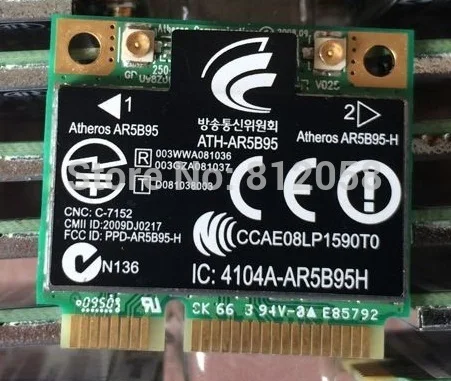 SSEA Новинка для Atheros AR9285 AR5B95 Половина мини PCI E 802.11b/g/N беспроводная карта HP CQ50 CQ60 CQ40