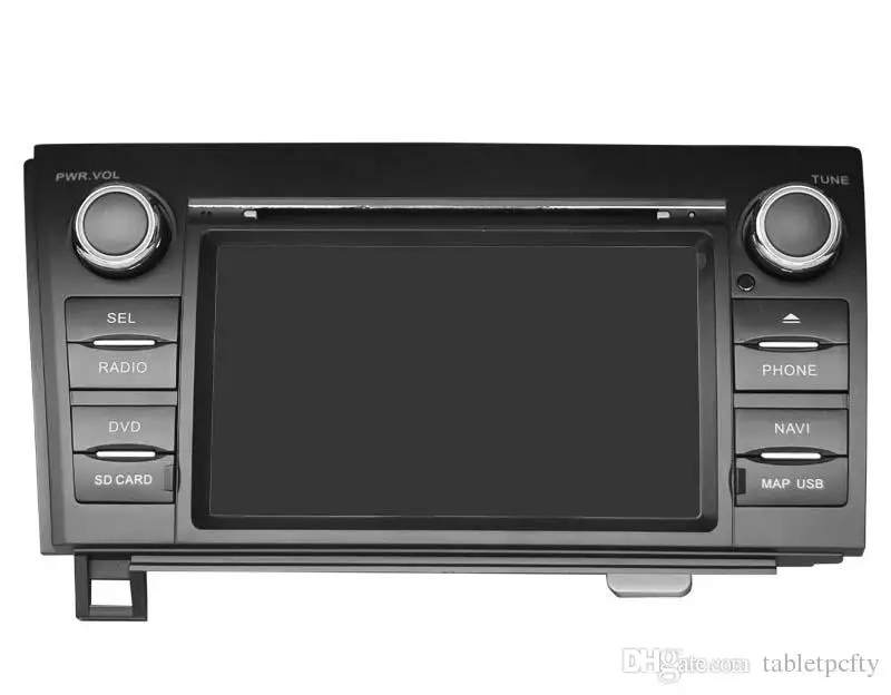 7 &quotавтомобильный DVD плеер с GPS (опционально) аудио Радио стерео USB/SD AUX BT/TV для TOYOTA