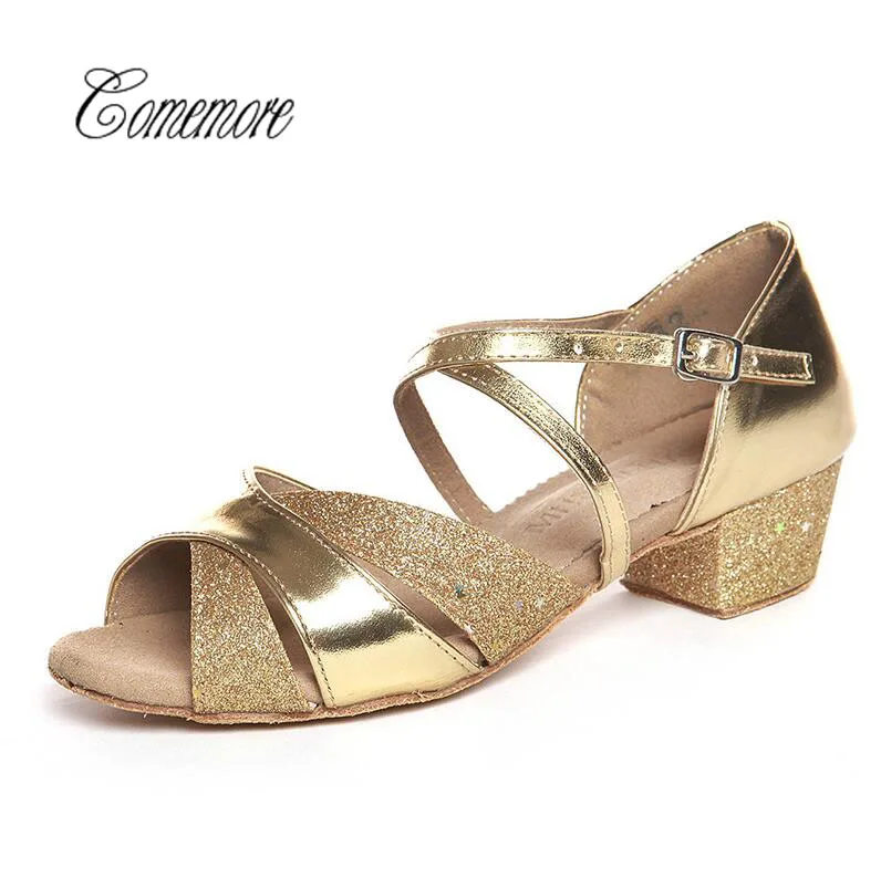 Comemore/Детская танцевальная обувь для девочек бальных/латинских танцев