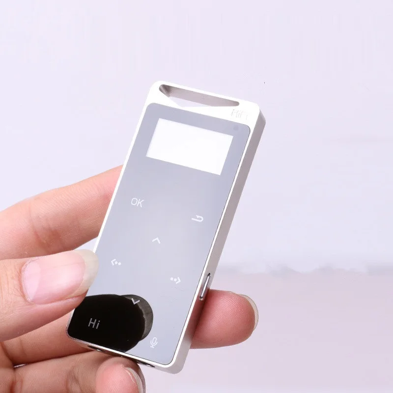 HIFI MP3 музыкальный плеер 8 ГБ с двумя разъемами для наушников без потерь мини FM радио Запись электронная книга полностью металлический спортивный плеер с подвесным отверстием