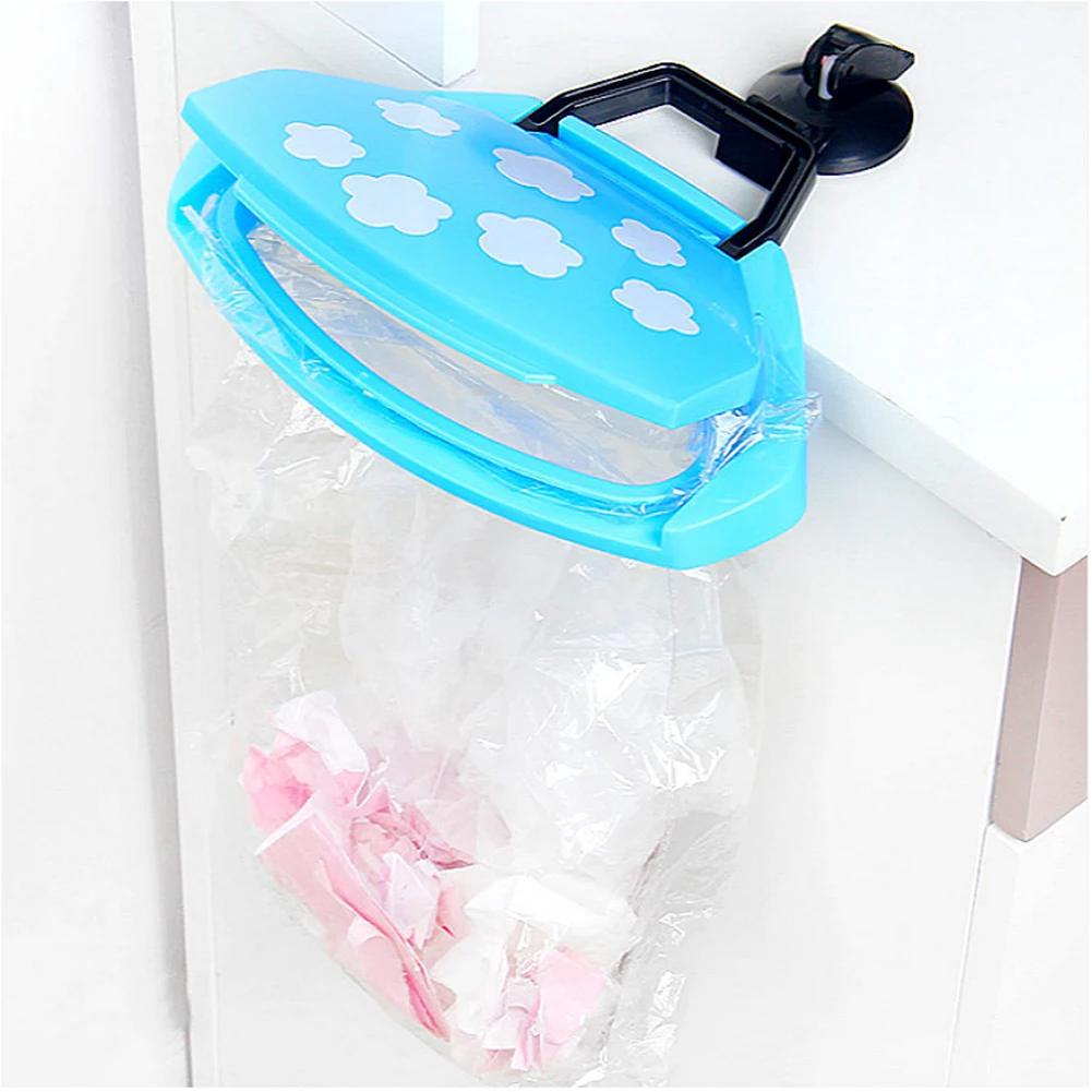 Легкий присоски держатель мешка для мусора мусорный мусор сумка Пластик с