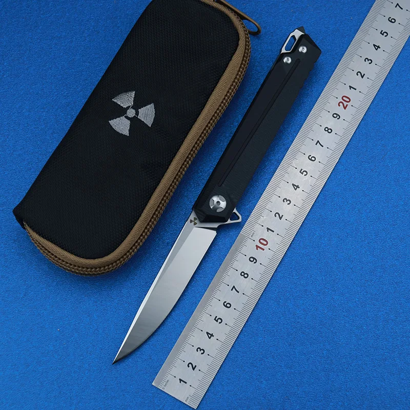 LEMIFSHE Флиппер JK3311-G10 D2 стальное лезвие G10+ стальная ручка Открытый охотничий Карманный кухонный фруктовый Складной Нож EDC инструмент
