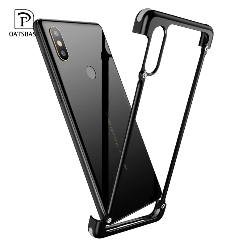 OATSBASF металлический чехол для подушки безопасности для Xiaomi mi x 2S Чехол персональный металлический бампер роскошный чехол Чехол для Xiaomi mi x2S чехол