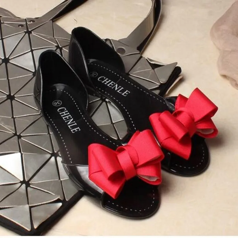 Женщины Желе Сандалии Пляж Обувь Женщина Лето Вьетнамки Боути Тапочки Slip On