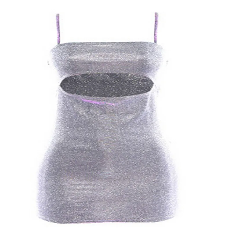 

Sexy Women Sequin Sleeveless Bodycon Dress Ladies Club Party Evening Mini Dress