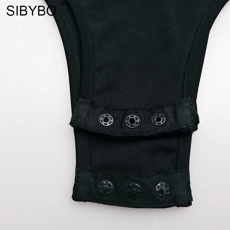 Женский Короткий комбинезон Sibybo красный гимнастический с оборками и открытыми