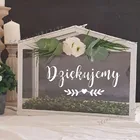 Виниловые открытки и подарки, наклейка на свадьбу, спасибо, тексты, наклейки для свадебных коробок, открытки, наклейки с надписью на польском языке, виниловая настенная роспись AZ778