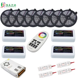 Светодиодная лента, 80 м 5050 RGBW, не водонепроницаемая, Потолочная, Milight ibox2, 4 зоны, раздельное управление, Wi-Fi, светодиод 20 м 40 м 20 А, источник питания