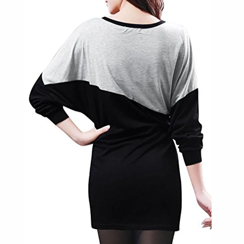 Осень 2017 г. мода плюс Размеры в полоску с круглым вырезом супер fexible утолщение