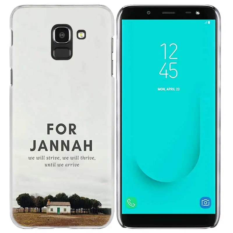 Жесткий пластиковый чехол для samsung Galaxy J2 J3 J4 J5 J6 J7 J8 Prime Plus мусульманский ислам бисмилла