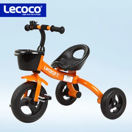 Misaki wheel orange Для детей от 2 до 6 лет, детский велосипед, ножная педаль, детский трехколесный велосипед, свободное Надувное колесо, детский автомобиль-ходунки - Цвет: Misaki wheel orange