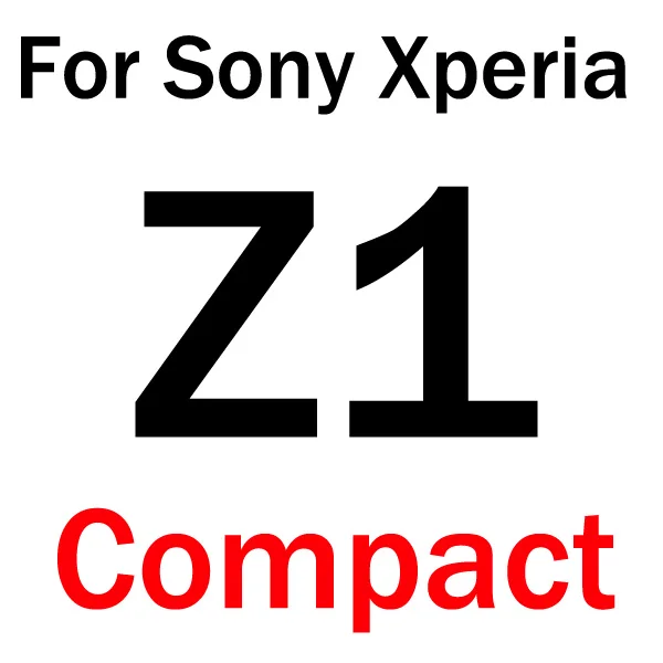 For Z1 Compact Закаленное стекло для sony Xperia Z Z1 Z2 Z3 Z4 Z5 Compact Mini для sony Xperia M4 Aqua M5 защитная пленка из закаленного стекла - Цвет: For Z1 Compact