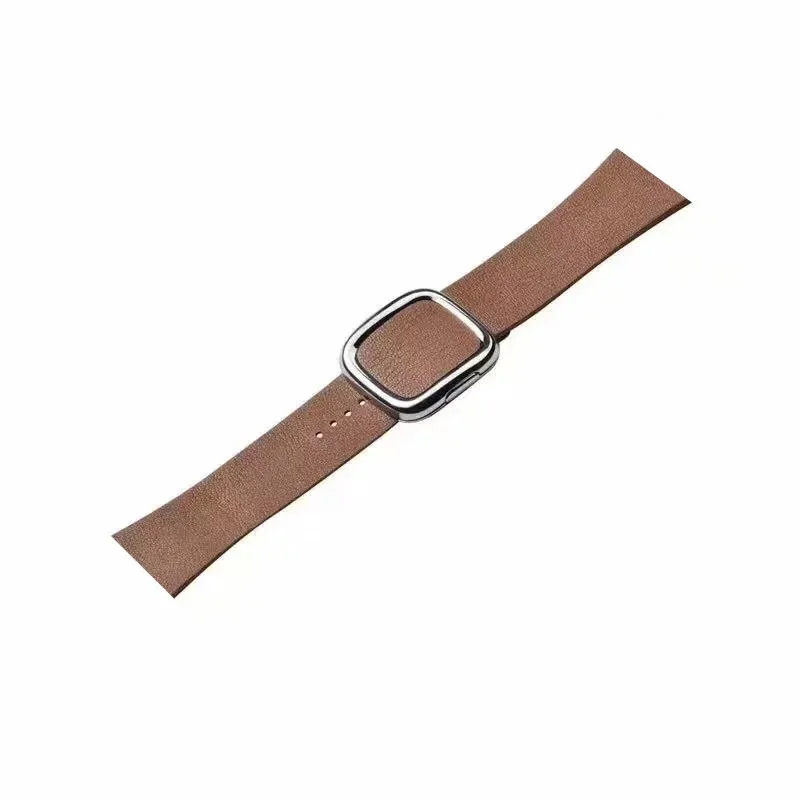 Сменный ремешок из натуральной кожи для Apple Watch, 4 ремешка, 44, 40, Современный браслет с пряжкой, ремешок для часов для i-Watch, серия 3, 2, 1, 38/42
