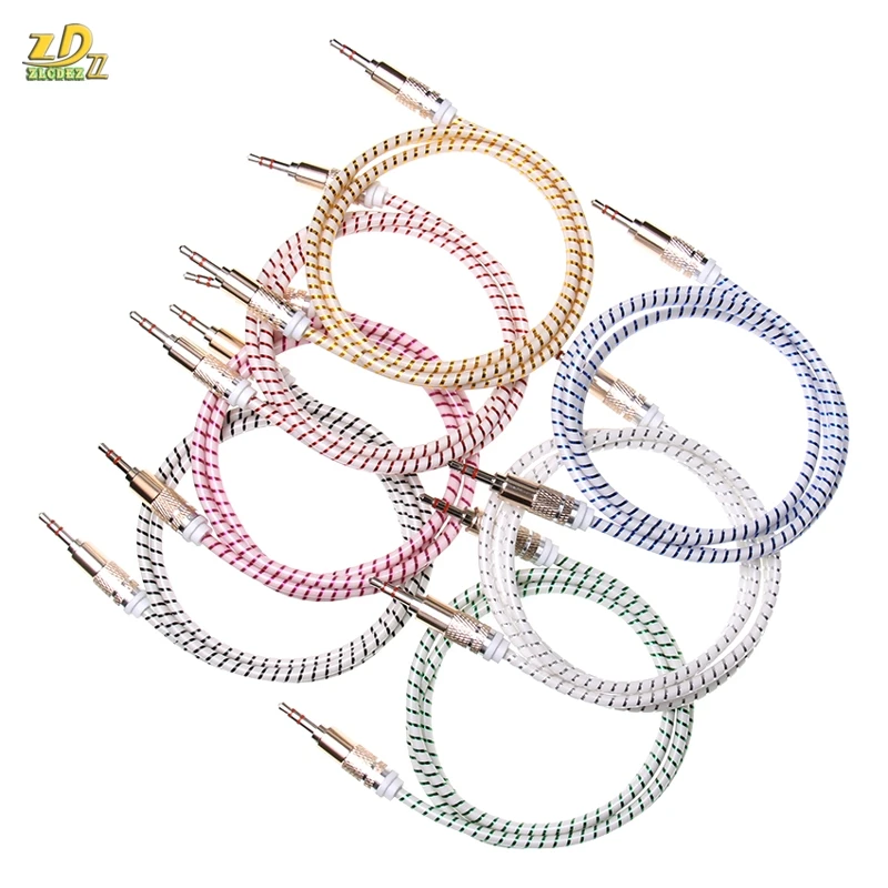 

Circle Candy Shell 3.5mm jack to jack aux cord Audio Cable for iphone Car MP3 Headphone Speaker wholesale 100pcs/lot