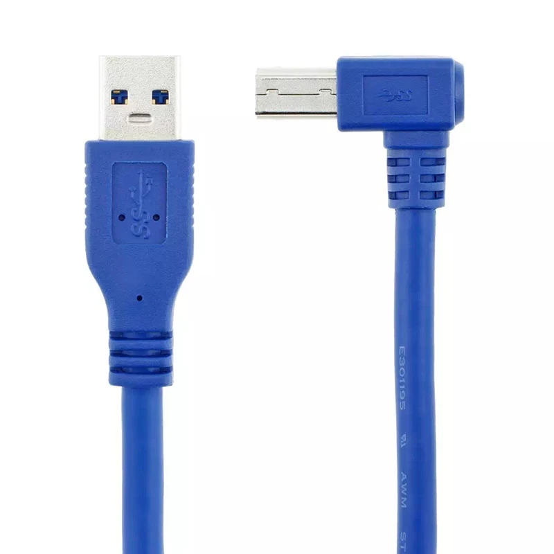 Высокоскоростной кабель для принтера USB 3 0 A папа левый угол 90 градусов B AM/BM 6 м 1 8