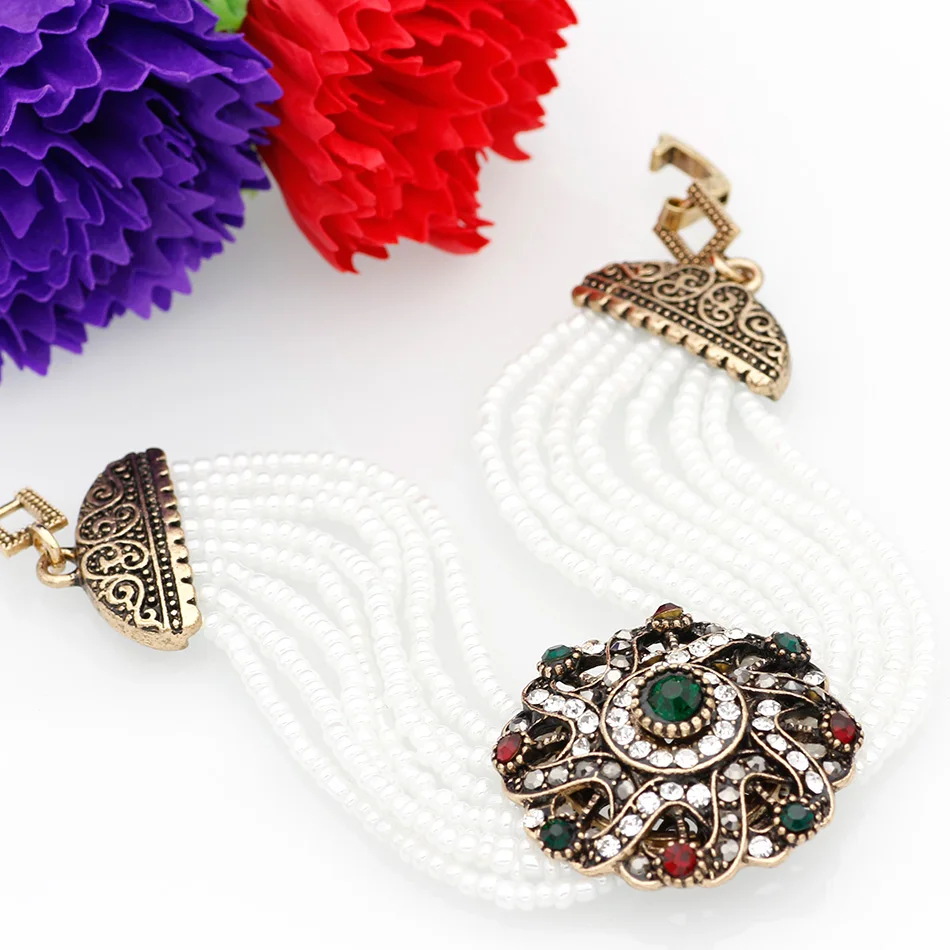 SUNSPICE MS. Браслет из бисера в африканском стиле круглые браслеты с цветами