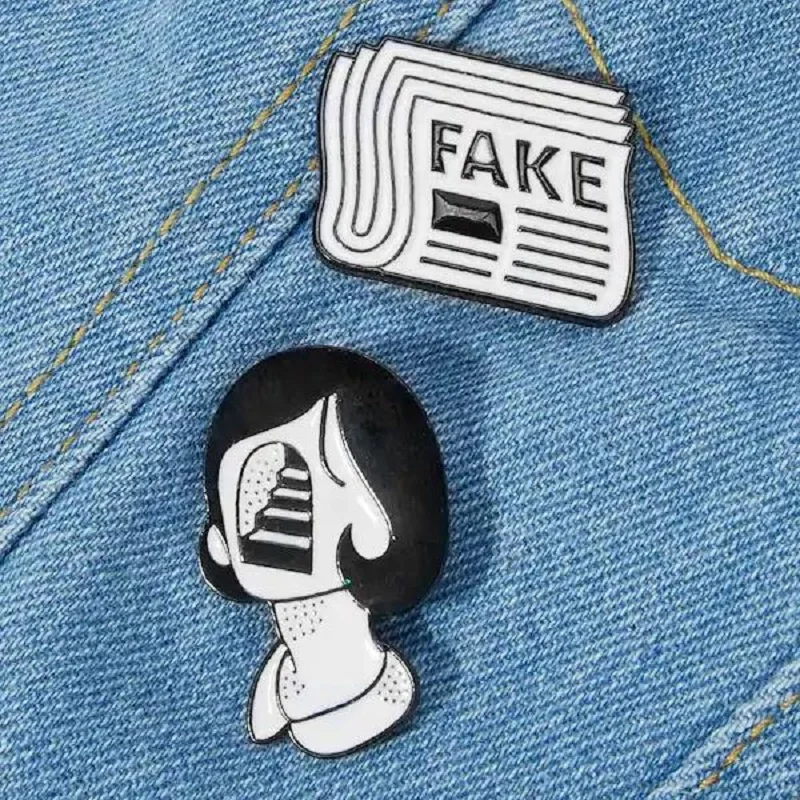 2 шт./компл. эмалированные броши в виде сердечек|Броши| |