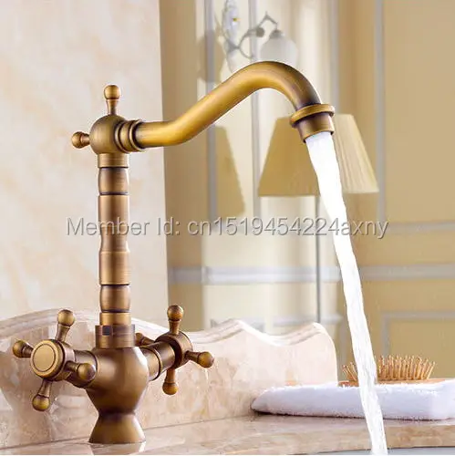 

GIZERO 360 Degree Rotation Solid Brass Kitchen Mixer Cold and Hot Tap Single Hole Water Tap Bathroom Mixer Taps GI11