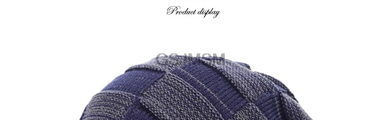 Winter Men's Knitted Cotton Warm and Comfortable New Fashion Women's Universal Ski Mask Hat Scarf Skull Cap for Men Beanies bone