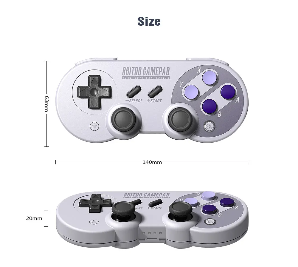 8Bitdo SF30 Pro геймпад джойстик для Nintendo Switch Windows Mac OS Android гул вибрации движения управления SN30