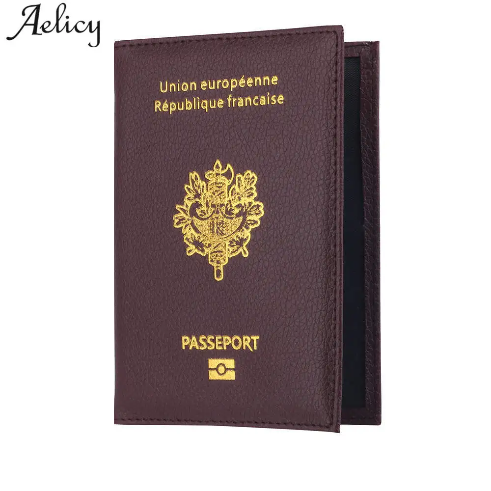 Aelicy элегантный мужской чехол для паспорта из искусственной кожи дорожный