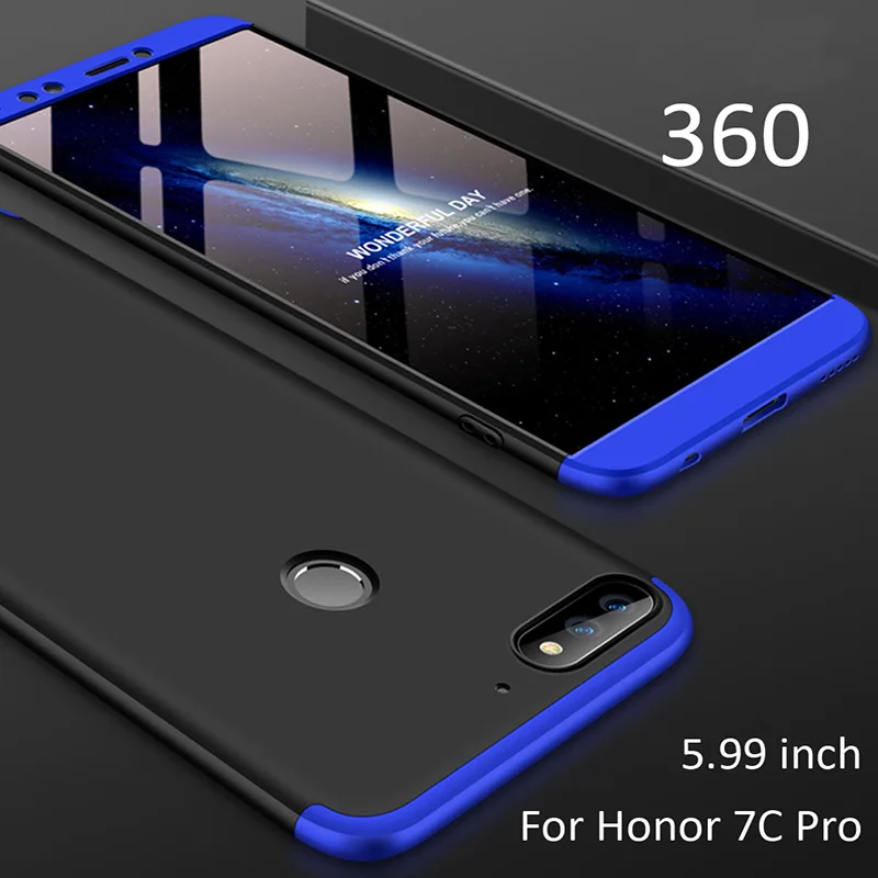 Shell Honor 7A Pro Prime Case For Huawei 7C 360 Full Protection Cover Y7 2018 Y6 Fundas |