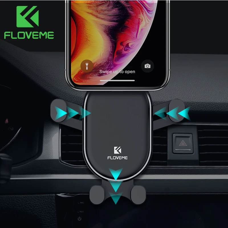 FLOVEME гравитационный Автомобильный держатель для телефона iPhone X 7 с вентиляционным