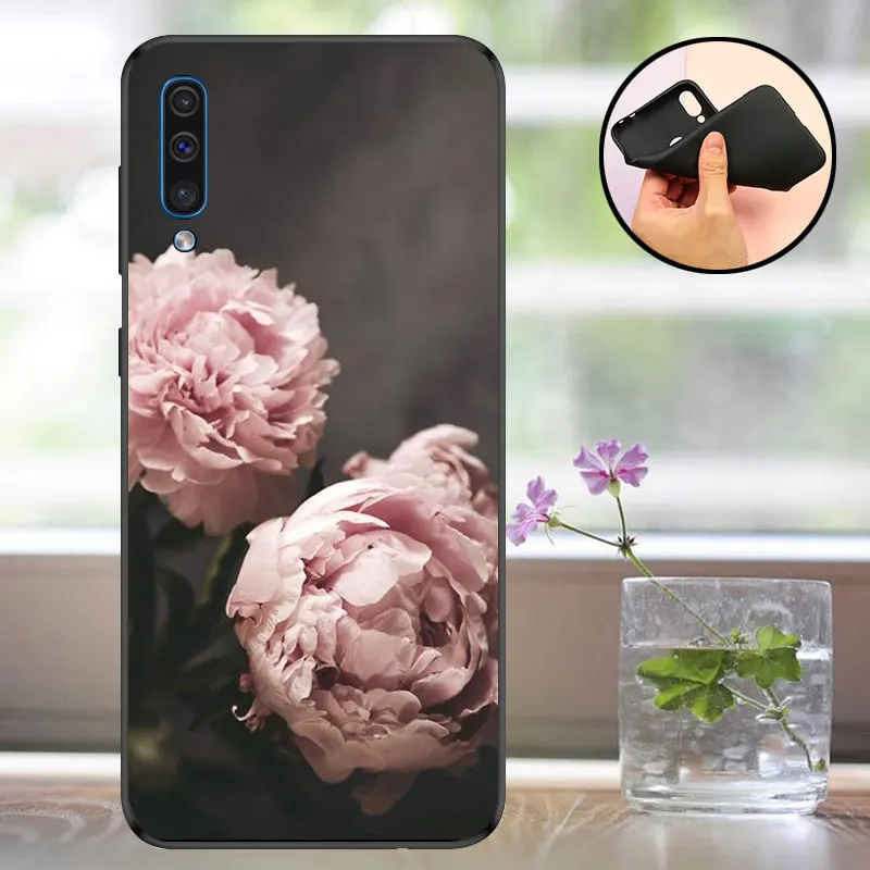 Чехол для samsung Galaxy A50, черный матовый чехол для samsung A50, силиконовый чехол ТПУ для телефона Galaxy A 50 A505F Capa - Цвет: SSY
