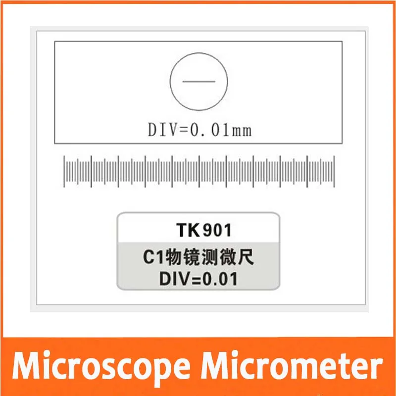 

Free Shipping 0.01MM Microscope Stage Micrometer Glass slide Reticle Measuring Microscope Micrometer Calibration
