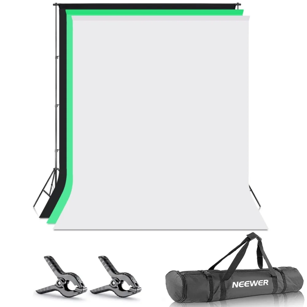 Подставка для фона Neewer 1 8x2 8 футов/2x3 м поддержка зеленого экрана муслиновые