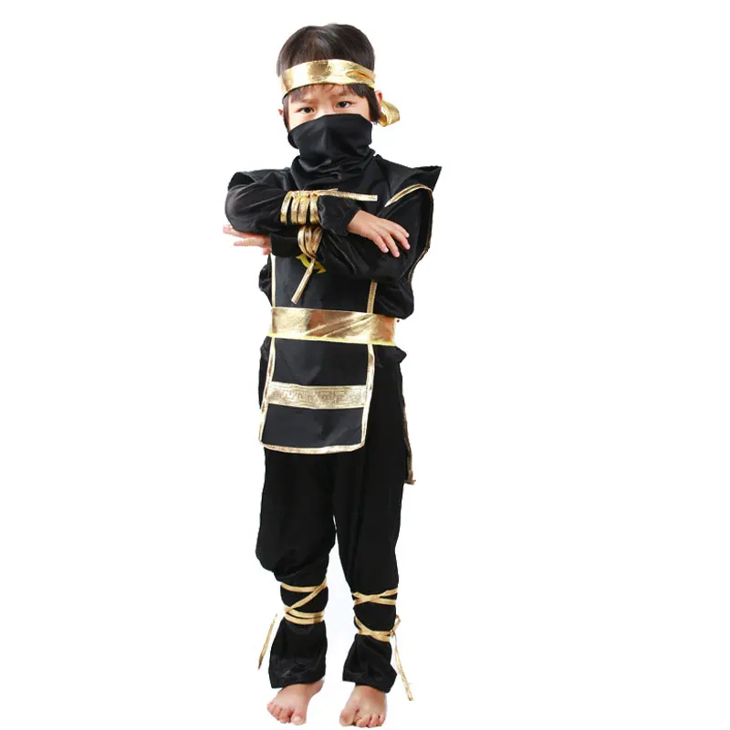 Черный Ninjago косплей костюм для мальчиков Комплекты одежды детская одежда Хэллоуин Рождество шикарная одежда ниндзя уличная одежда костюмы