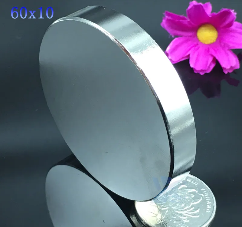 Неодимовый магнит N35 мощный диск nd fe B 60x10 мм 1 шт.|strong magnet|neodymium magnetn35 neodymium magnets |