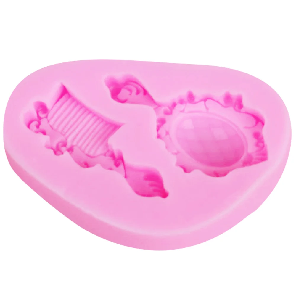 M539 миниатюрный зеркальный гребень Силиконовая Форма Миниатюрные Сладости